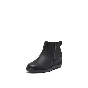 NEW Sorel Evie Zip Leather Boots Booties BLACK Women's 10.5